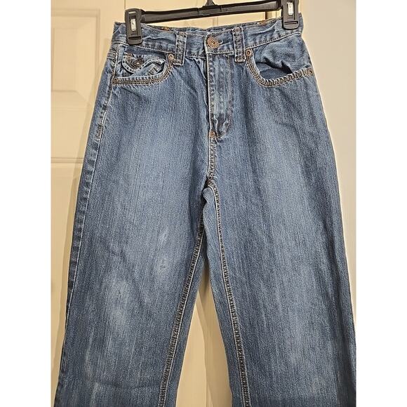 UPROAR JEANS Juniors Sz 16 = 26/28 Embroidered Pockets READ - Picture 2 of 12